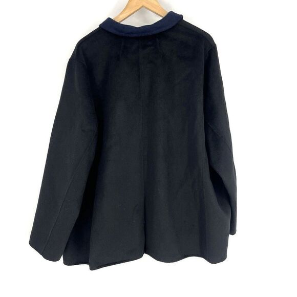 J Crew Jacket Size 24 Womens Black Leighton Blazer Double Faced Wool Coat Luxe - Picture 4 of 8